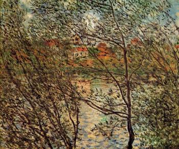 Claude Oscar Monet : Springtime through the Branches